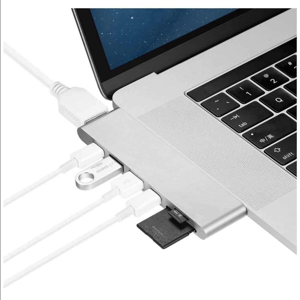 Purgo USB C Hub for MacBook, 4K HDMI, Thunderbolt